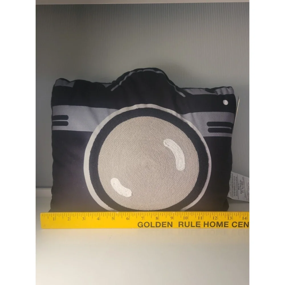 Camera Shaped Decorative Throw Pillow 13